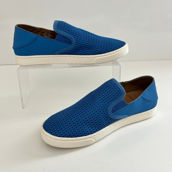 OluKai Pehuea Slip-On Sneakers Nautical Blue Mesh Breathable US 8 NWOT - Picture 5 of 11